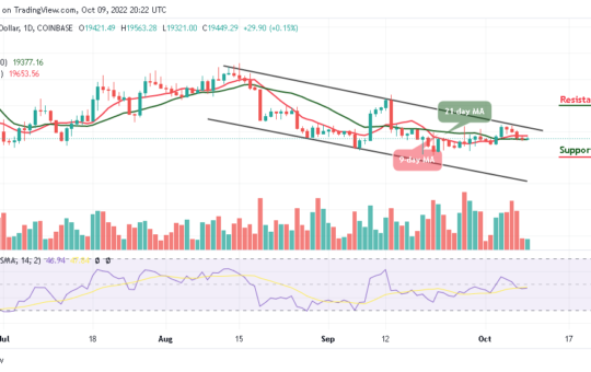 Bitcoin Price Prediction for Today, October 9: BTC Stays around $19,500 Level