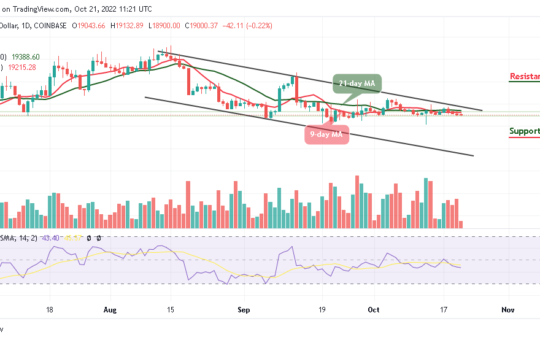 Bitcoin Price Prediction for Today, October 21: BTC/USD Finally Breaks Below $19,000