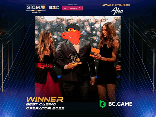 BC.GAME Honored with the “Best Casino Operator 2023” Award from SiGMA